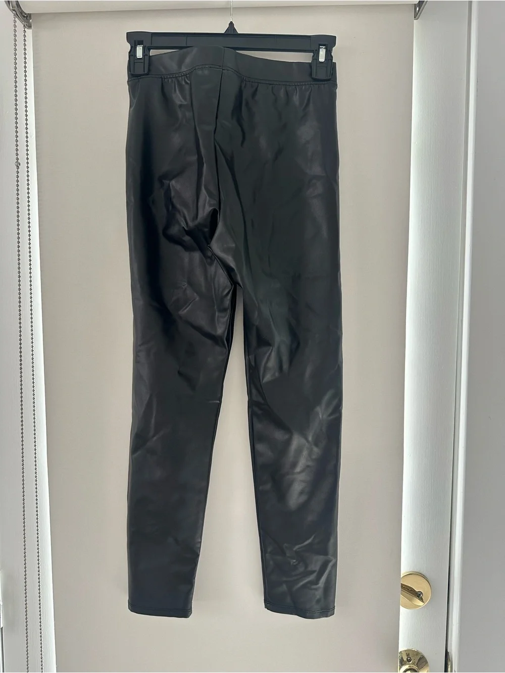 GAP Black Faux Leather Kids Leggings